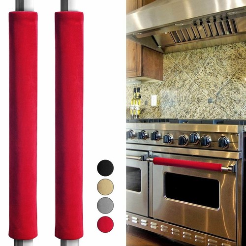 2/4pcs Kitchen Refrigerator Oven Door Handle Cover Home Decor Protector Smudges - Picture 4 of 16