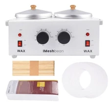 Double Pot Wax Warmer Heater Electric Professional Dual Pro Salon Hot Paraffin