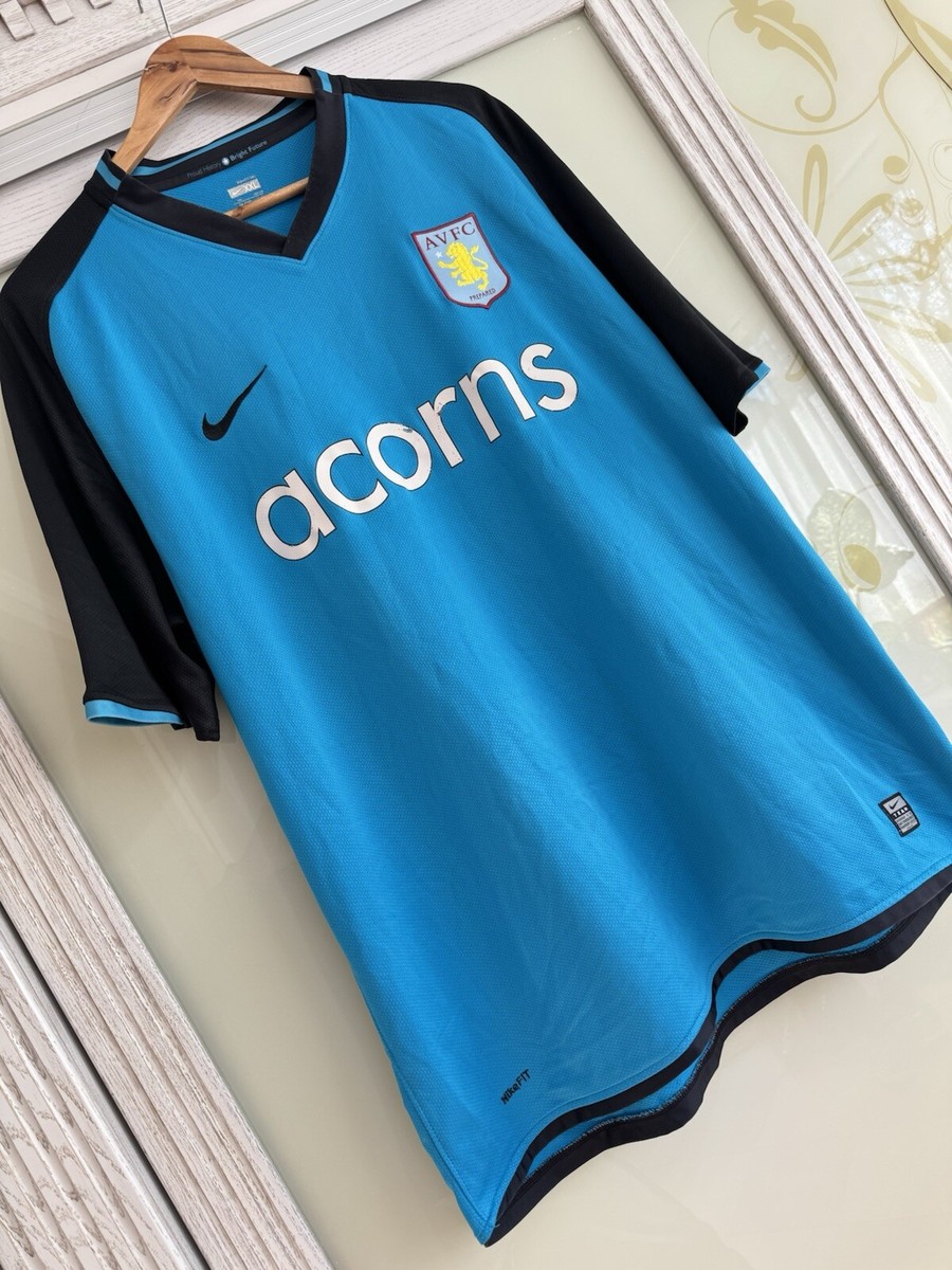 Vintage Aston Villa 2008-2009 Away Soccer Jersey Football