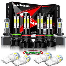 For 1999-2002 Gmc Sierra 1500 2500 - Combo 6x Led Headlight Fog Light Bulbs