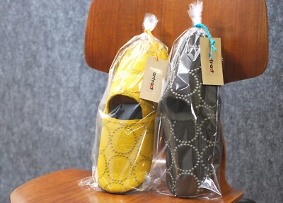Kvadrat minä perhonen Slippers Akira Minagawa 3 Colors Size M & L JAPAN NEW