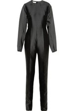 Stella McCartney Runway Duchess Satin Black dress-y Jumpsuit It 38,US 0-2, XS
