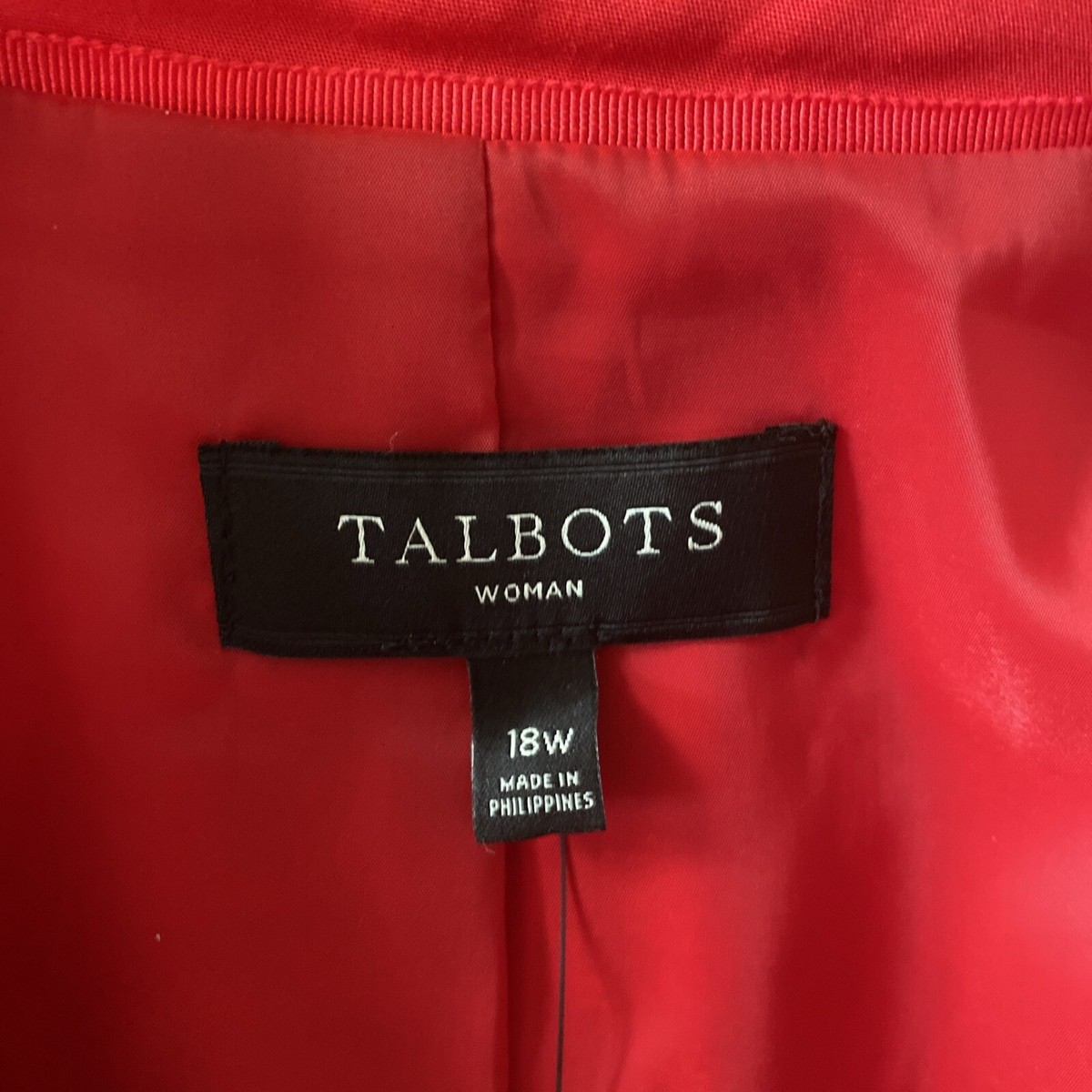 Blazer Rouge Talbots Double Boutonnage Taille S - Occasion Très Bon état