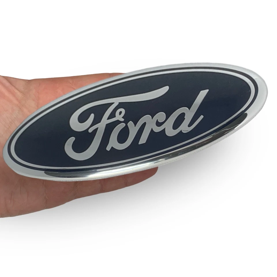 Logo 7" emblema: insignia ovalada azul marino para parrilla o puerta trasera Ford Foto 3 de 4