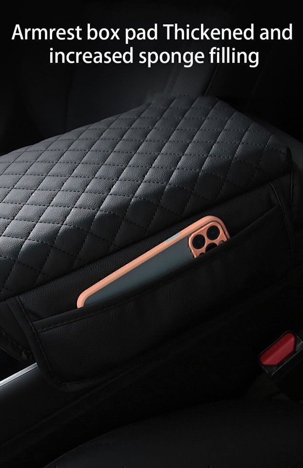 Car Accessories Auto Armrest Cushion Cover Center Console Box Pad Mat ...