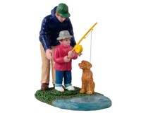 Lemax - His First Fishing Lesson
