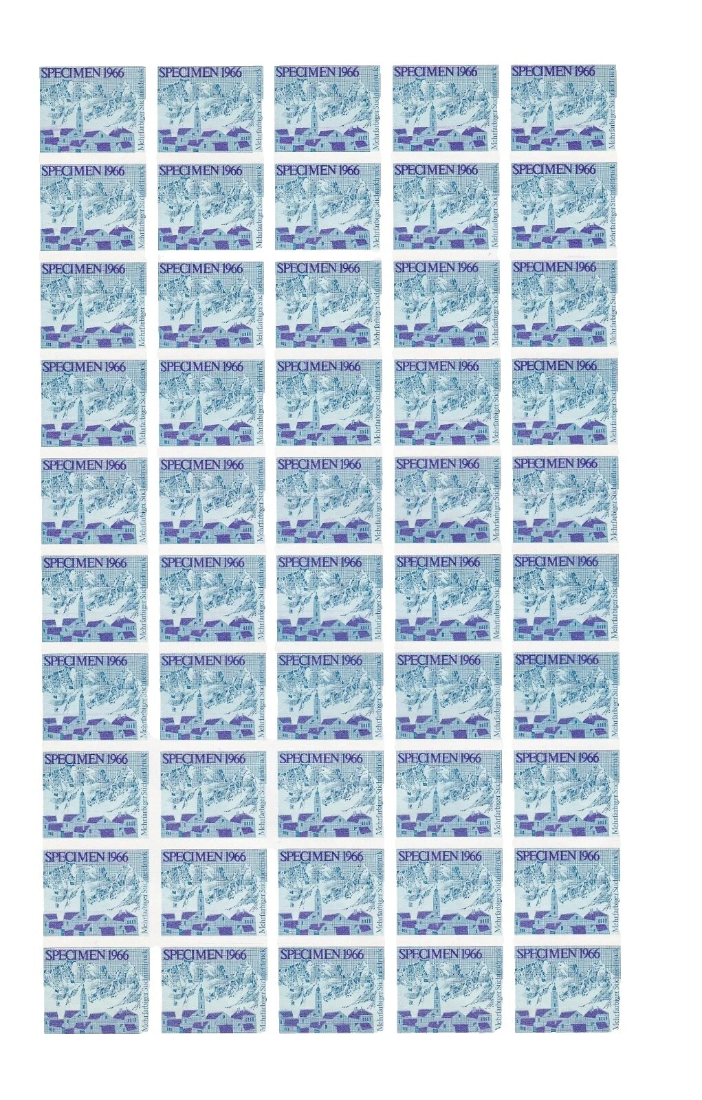 Mint Never Hinged/MNH Full Sheet Swiss Stamps