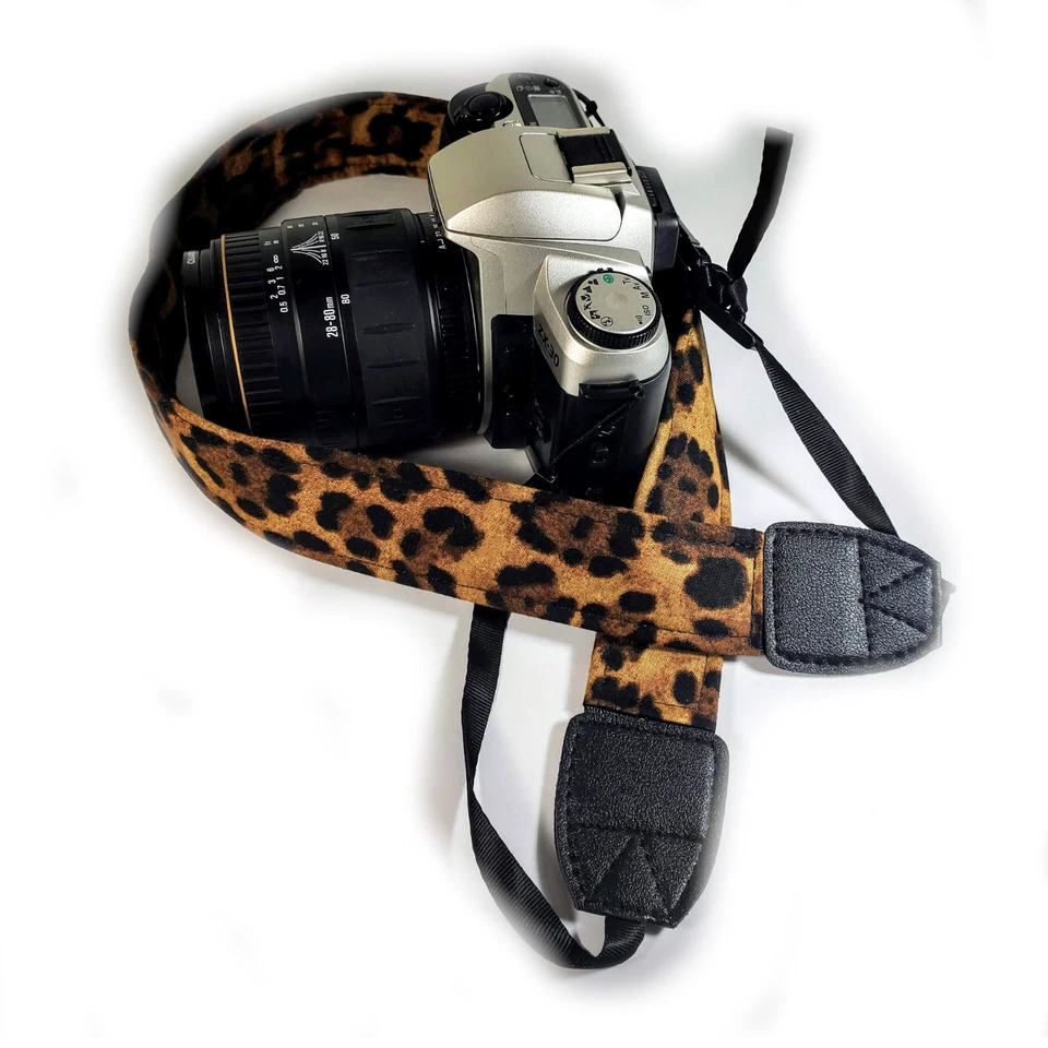 Leopard Camera Strap - Cheetah Camera Strap - Double Padded Comfortable- - Image 4 of 4