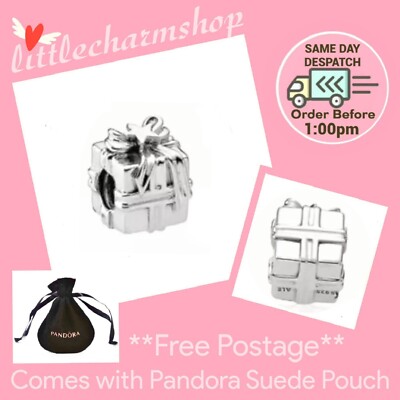 NEW Authentic Genuine PANDORA Silver Gleaming Gift Charm - 791987 ...