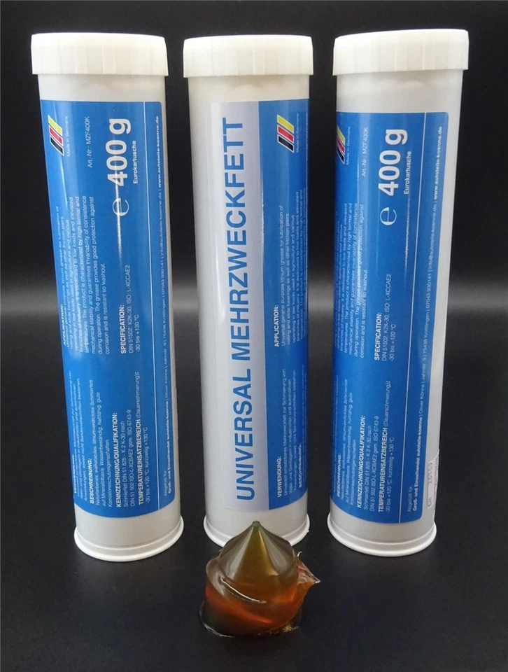 AUTOTEILE-KOENNE 3x 400g Mehrzweckfett Schmierfett Lithiumseifenfett Abschmierfett Lagerfett