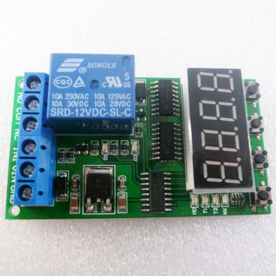 12V High-Trigger Multifunction Delay Relay PLC Cycle Timer Switch micro-Control 