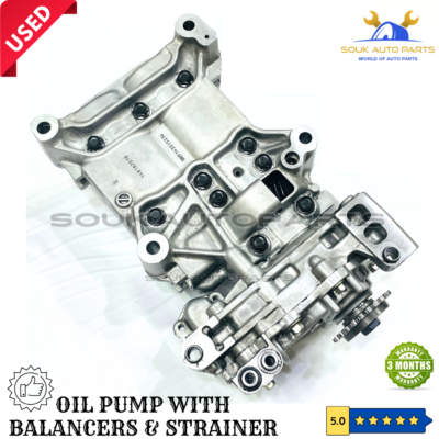 SH01117K0 OIL PUMP WITH BALANCER AXLES & STRAINER MAZDA SH01 SHY1