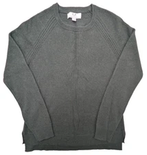 Magaschoni Sweater Womens Medium Green Knit  100% Cashmere LS
