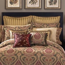 Croscill Home Chella One Euro Sham 26 X 26 Garnet New