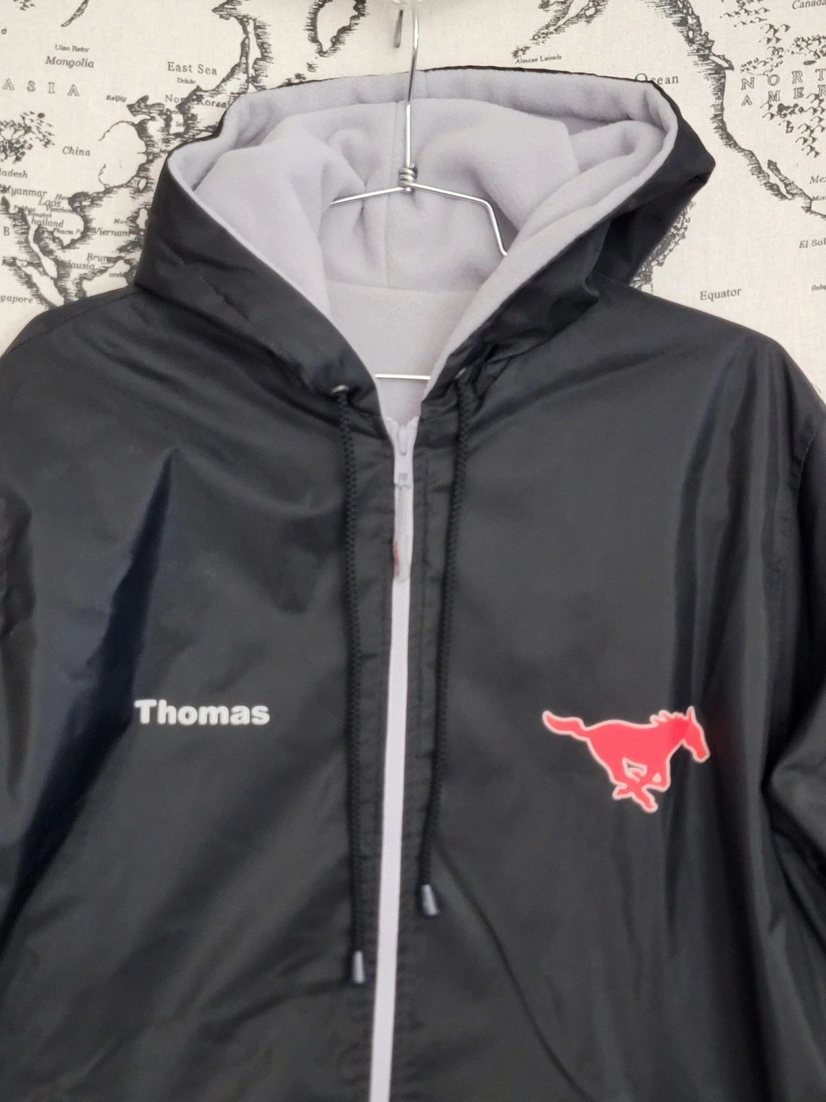 Agon Swim Parka Men's Black Fleece Lined Jacket Coat Personalized Thomas Mustang - product detail image 4