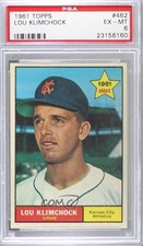 1961 Topps Lou Klimchock #462 PSA 6 tv5