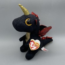 Ty Beanie Boos - GRINDAL the Unicorn Dragon Plush Stuffed Animal with Tags