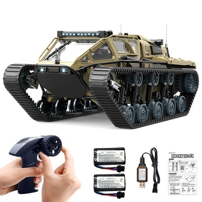 #ad RC Tank Car 1:16 Scale 2.4Ghz Remote Control Crawler High Speed Tank Off Road $53.99