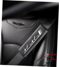2Pcs Leather Seat Belt Cover Pad Shoulder Compatible with Car SUV Pad-1-Gray