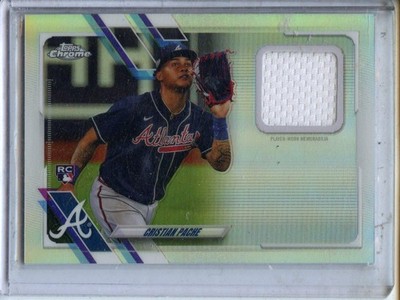 2021 Topps #CSR-PC Cristian Pache Factory Set Bonus: Chrome Rookie Relic