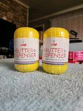 Pair (2) New - Butter Dispenser Corn On The Cobb Holds Half Stick Of Butter