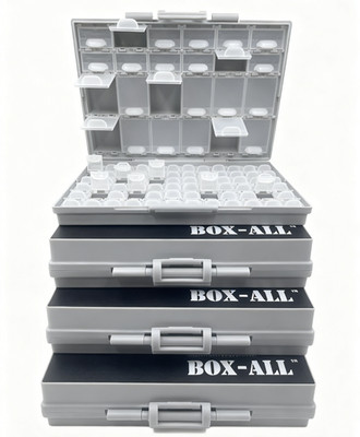 4pcs  Aidetek BOX-ALL-96 Enclosure SMD SMT parts Organizer Surface Mount Box USA