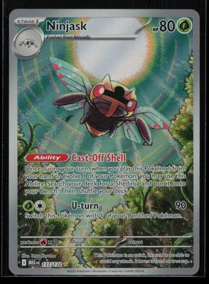 Ninjask Holo Illustration Rare ME01: Mega Evolution 137/132 NM (3D)