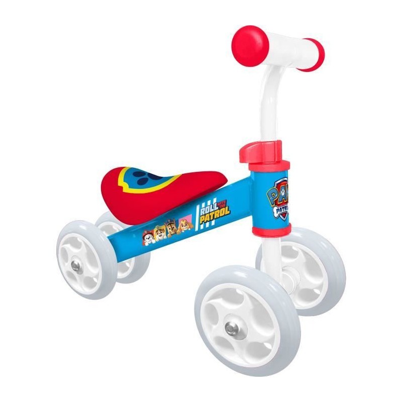 Porteur draisienne 4 roues Pat Patrouille bleu bébé 12-36 mois