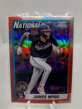 2025 Topps Chrome James Wood Rookie 35th Anniversary Insert #90CB-15 Nationals