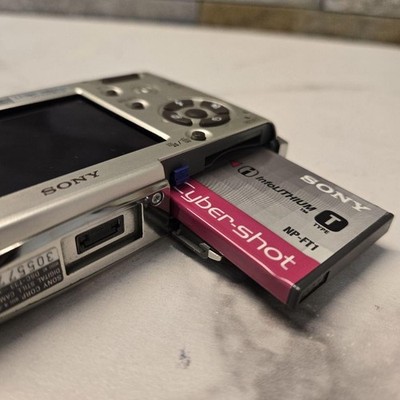Sony Cyber-shot DSC-T33 5.1MP Digital Camera - Silver for sale