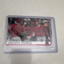 Topps 2019 Pacific Power Ohtani Trout Veteran Combos Angels #US189 Update Series