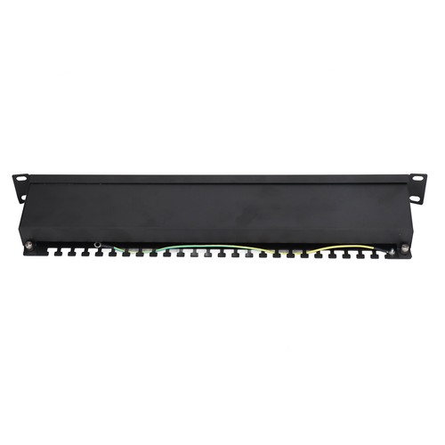 24 Port Cat6 Shielded Patch Panel RJ45 Network Patch Panel Coupler Patch Panel - Photo 4/12