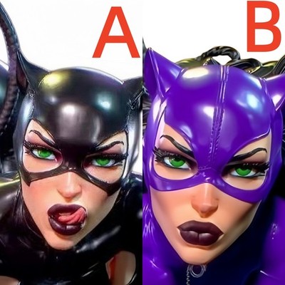 1/6 1/12 1/18 scale Selina Kyle Head Sculpt Carved Model Toys
