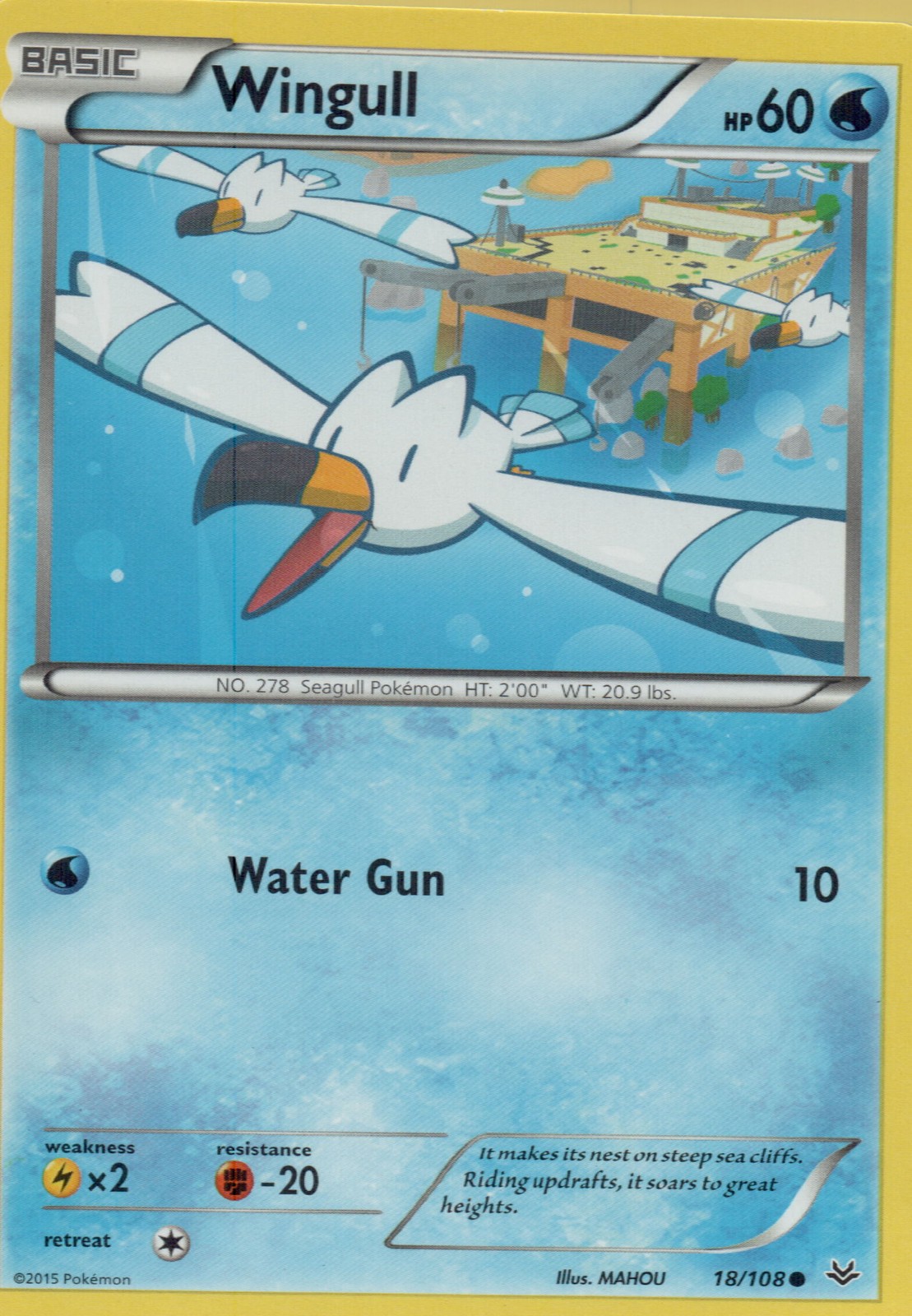 XY - Roaring Skies #18/108 Wingull