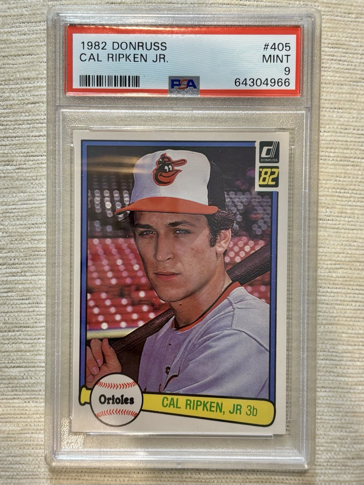 Donruss 1982 Cal Ripken Jr. Rookie #405 Baltimore Orioles PSA 9 Graded
