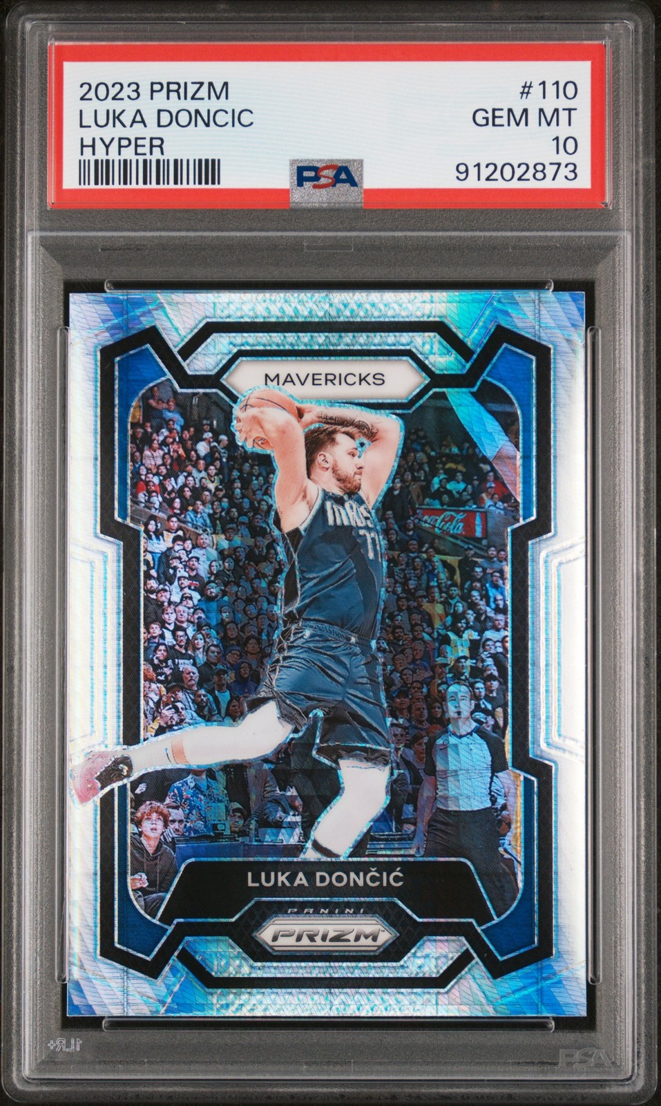 2023 PANINI PRIZM HYPER PRIZM #110 LUKA DONCIC PSA 10