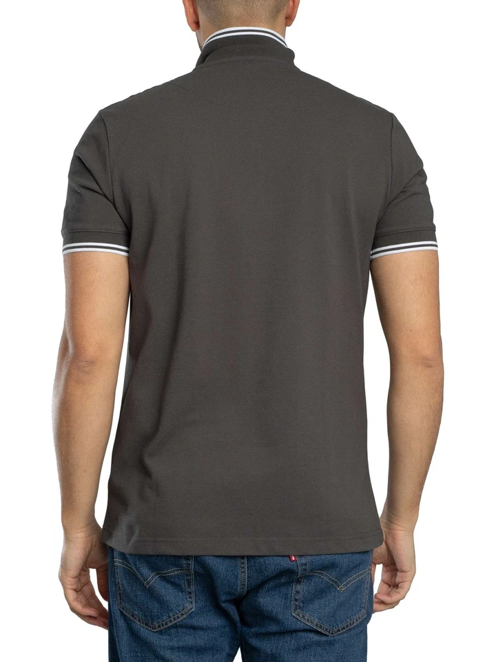 Pretty Green Pour des hommes Polo Rayner, Gris - Photo 3/4