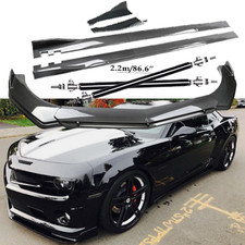 Carbon Fiber Front Bumper Lip Spoiler Side Skirt Body Kits For Chevrolet Camaro