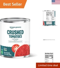 Amazon Grocery, Crushed Tomatoes in Purée, 28 Oz Previously , Packaging May Vary