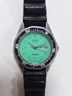 Seiko 2A23 012B Silver Wave Diver Watch Timepiece Vintage