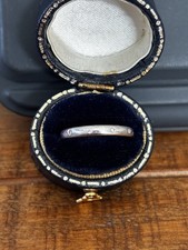 Platinum Wedding/Band Ring Size K 2.5mm