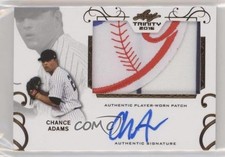 2016 Leaf Trinity Patch Auto Chance Adams #PA-CA1 Patch Auto a2v