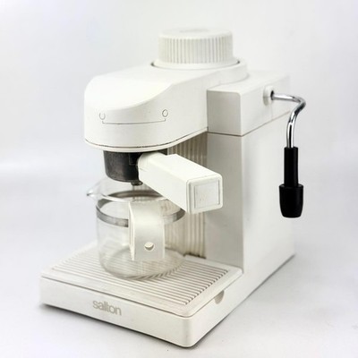 Salton/Maxim Express EX45 Espresso & Cappuccino Maker With Frother White Used