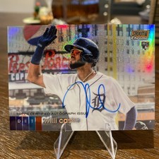 2020 Topps Stadium Club Black Parallel Willi Castro On Card Auto #/25! #AWC MINT