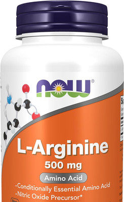 L-Arginina 500 mg, Precursor de Óxido Nítrico*, Aminoácido, 100 Cápsulas Veg