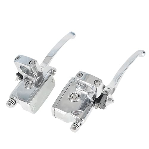 1 25mm Right and Left Set Universal Motorcycle Handlebar Hydraulic Brake and - Picture 2 of 8
