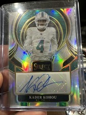 2025 Panini Select KADER KOHOU Silver Prizm AUTO #SIP-KKU - Miami Dolphins 