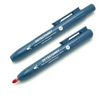 Detectamet 145-A05-P03-A07 Detectable Dry Erase Marker Set, Round Barrel, Pk10