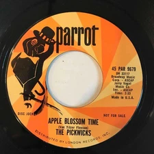 THE PICKWICKS Apple Blossom Time / I Don't Want To Tell You Again PARROT PROMO