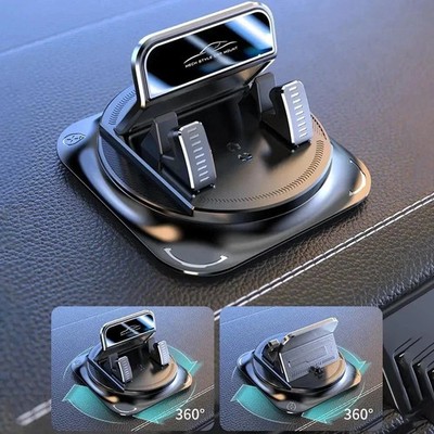 Car Phone Holder 360 Degree Rotation, Navigation Dashboard Mount Black1 Pc